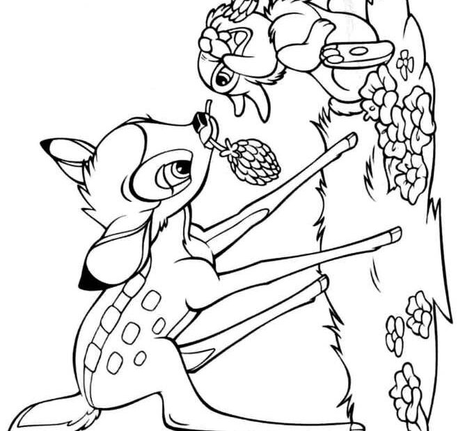 Bambi kolorowanki